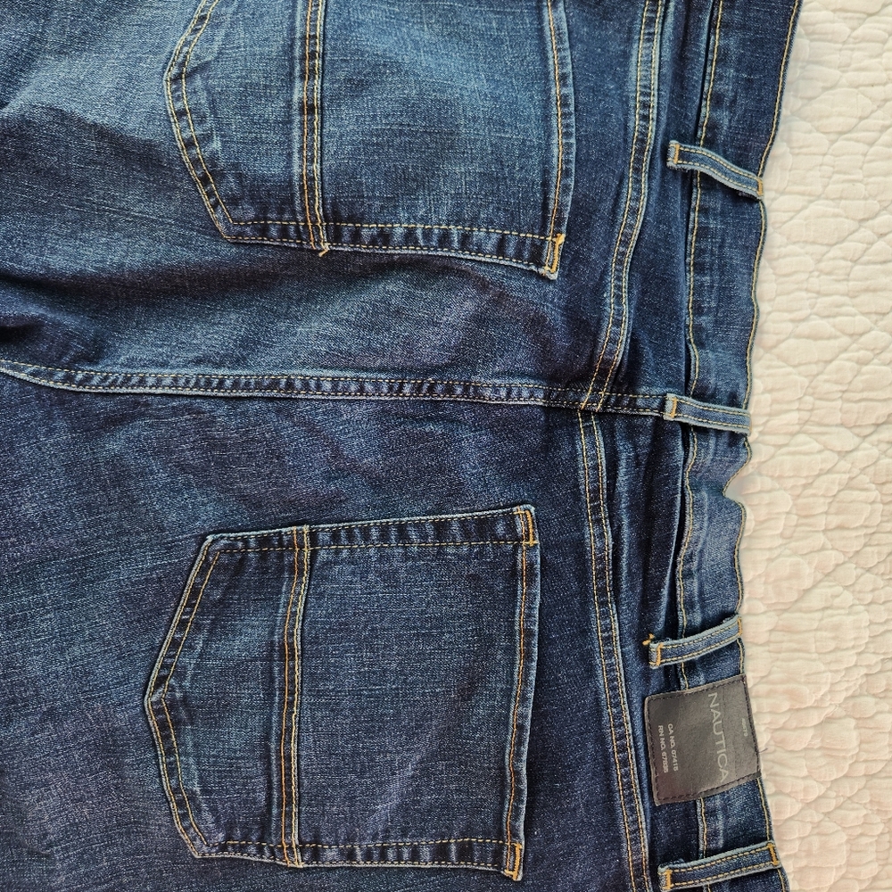 Nautica Dark Blue Slim Fit Stretch Jeans 38x32 - Picture 4 of 4